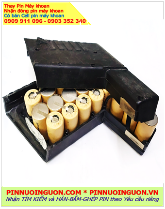 Pin máy khoan bê tông 24v 2000mAh _Nhận đóng pin sạc máy khoan Bê tông NiMh 24v 2000mAh